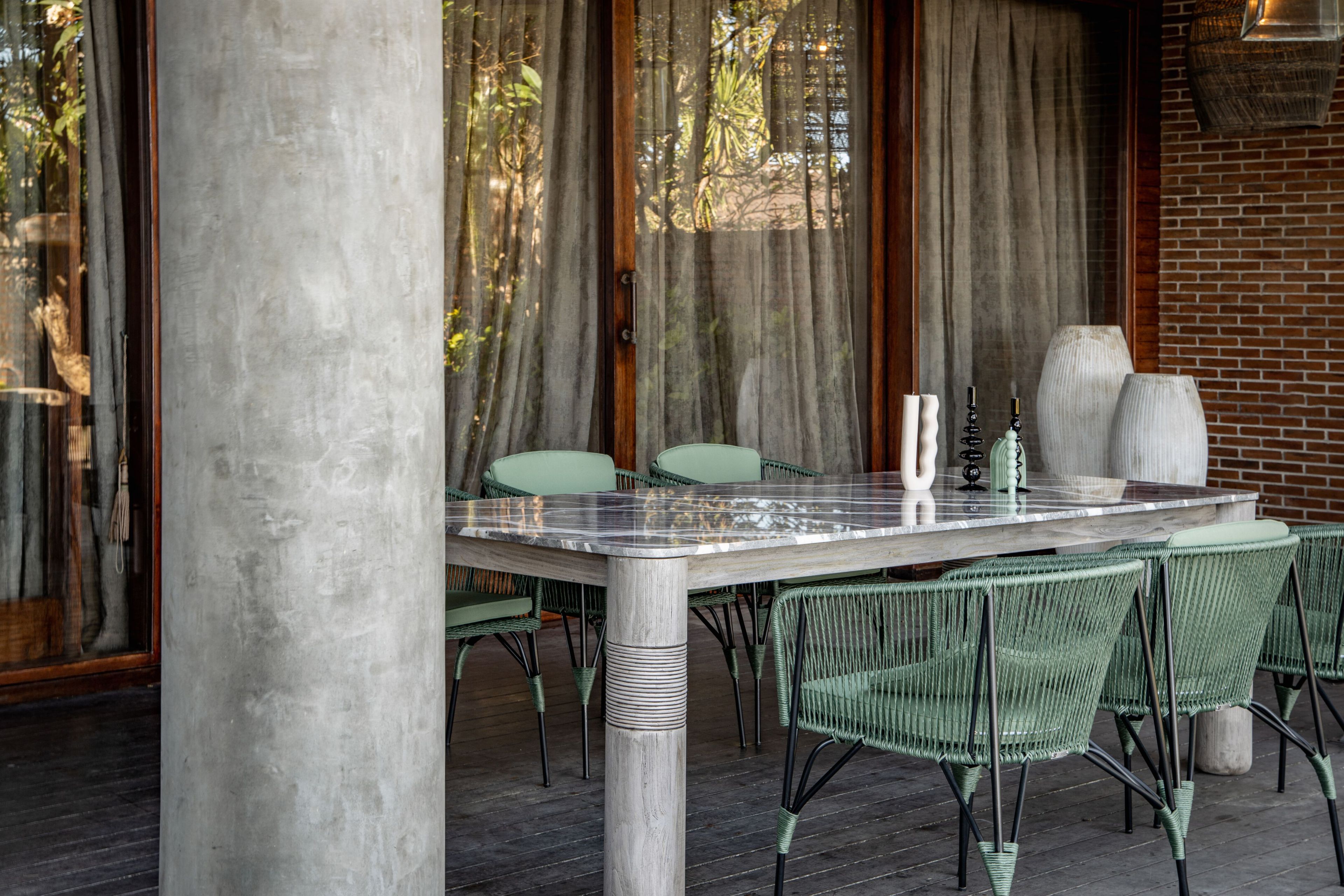 Травертин прямоугольный садовый стол cbdesign Hercules ARCH-00134096 - Вид №2