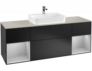 Villeroy&Boch Тумба под раковину Прямоугольная версия F453GJPD Finion Black Matt Lacquer