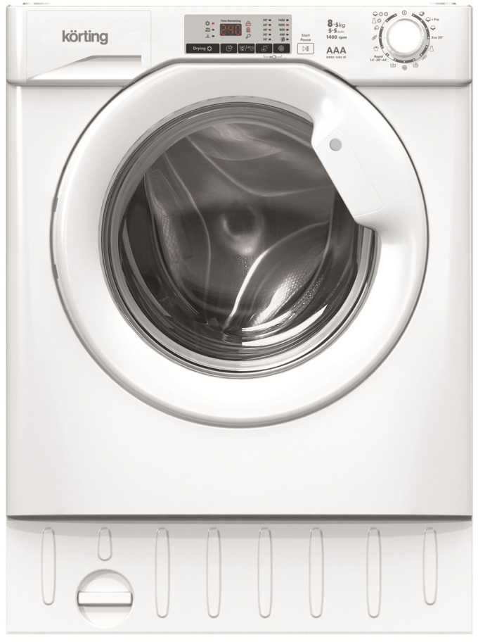 KWDI 1485 W Встраиваемые стиральные машины / 82х59.6х55, сушка, загрузка 8/5 кг, 1400 об, дисплей, 16 программ, сенсорное управление Korting Santreyd 