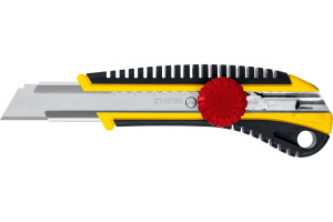 15923973 Нож с винтовым фиксатором KS-18 сегментированные лезвия 18 мм 09161_z01 STAYER