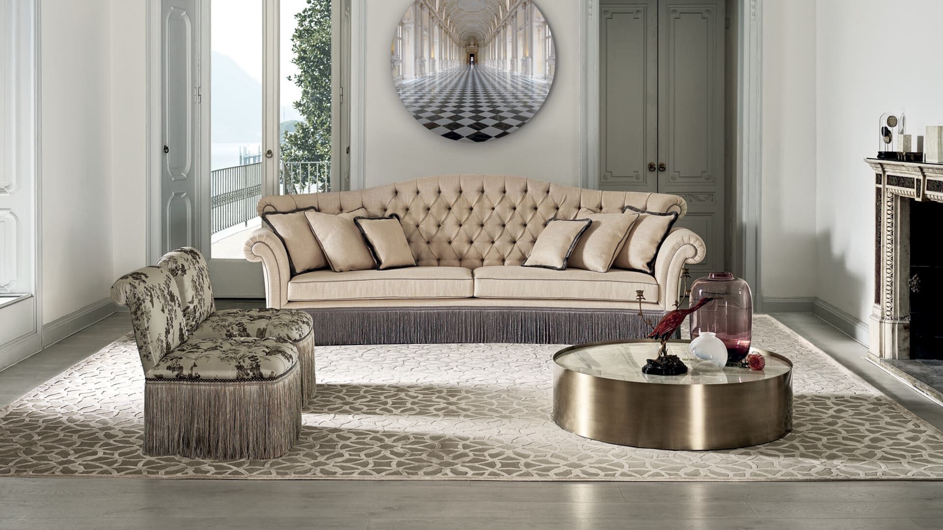 Мягкий диван с бахромой ANGELO CAPPELLINI New Classic Interiors ARCH-00082306 - Вид №2