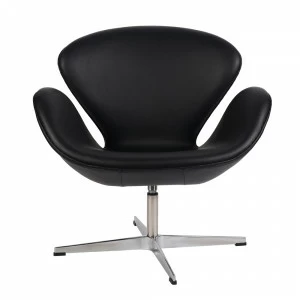 Кресло Arne Jacobsen Style Swan Chair черное SOHO DESIGN ДИЗАЙНЕРСКИЕ, SWAN 131543 Черный