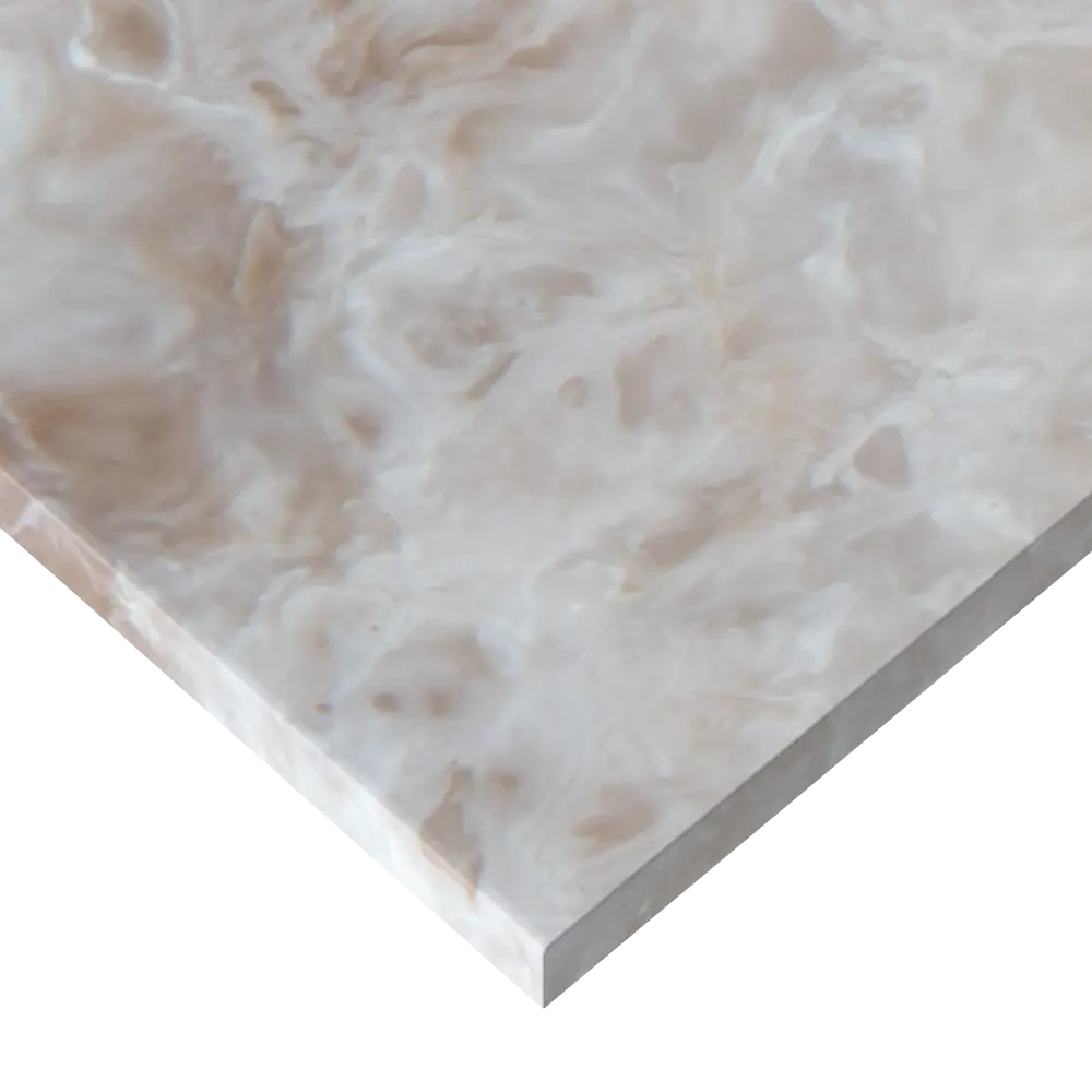 Столешница Раффиа 120x80x2 см искусственный камень цвет бежевый 83729638 STLM-2014824 Santreyd - Вид №2