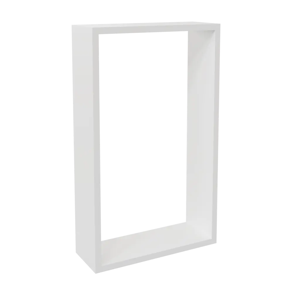 Полка настенная Spaceo 45x27 см/40x22 см МДФ цвет белый 2 шт STLM-2038567 - Вид №7