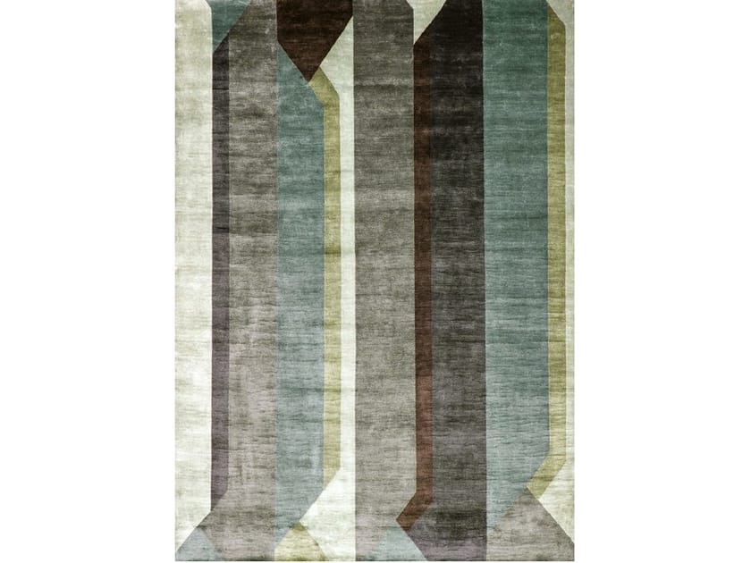 Ковер ручной работы из бамбукового волокна Sirecom Tappeti композиции ARCH-00083064