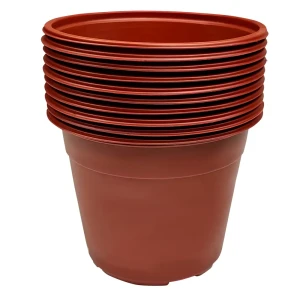 ГАЗОНCITY Color — набор горшков для рассады с вентиляцией, 10 шт терракот 89397538