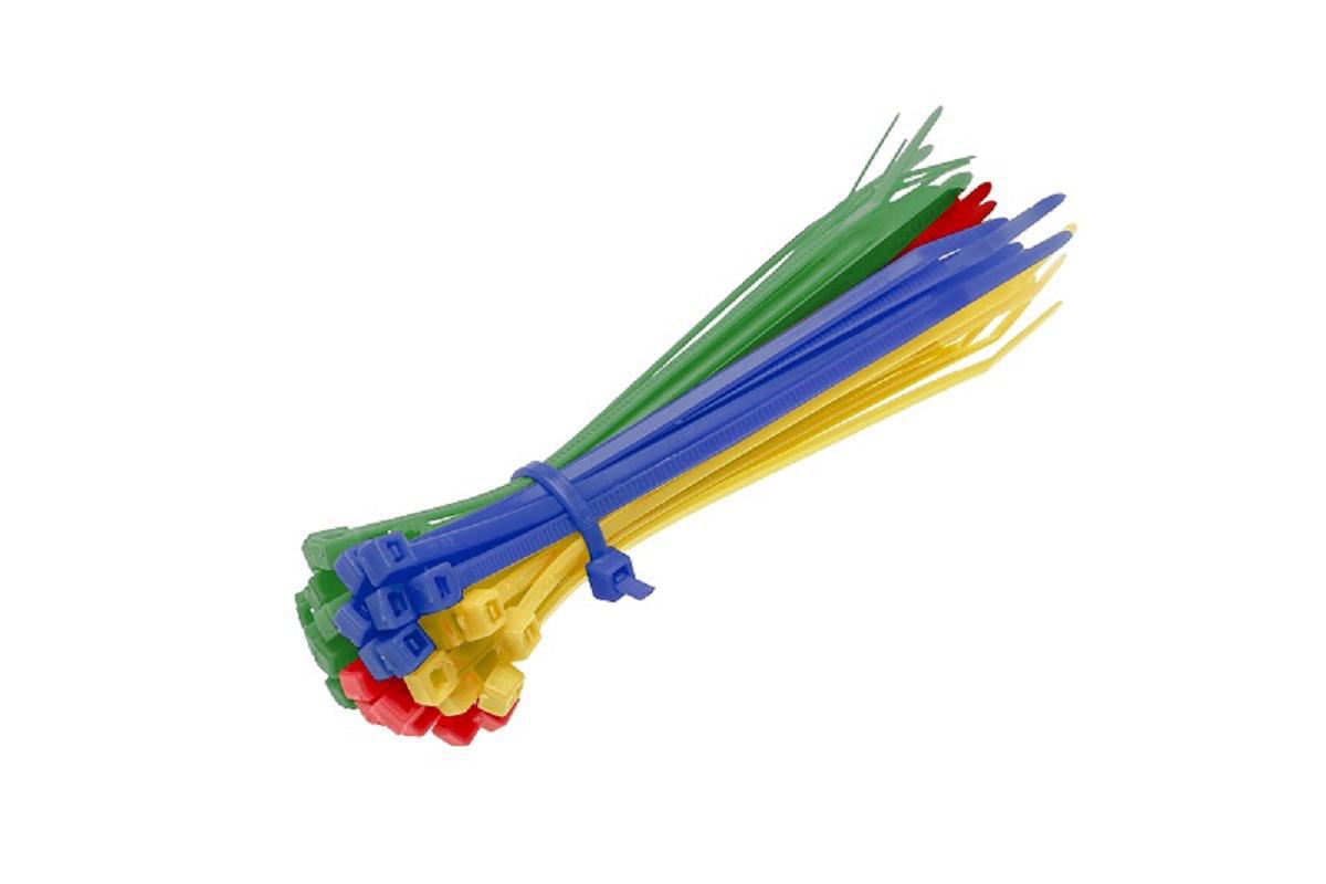 90429547 Хомут кабельный нейлон 100x2.5 мм разноцветные 25 шт. STLM-0223227 DUWI