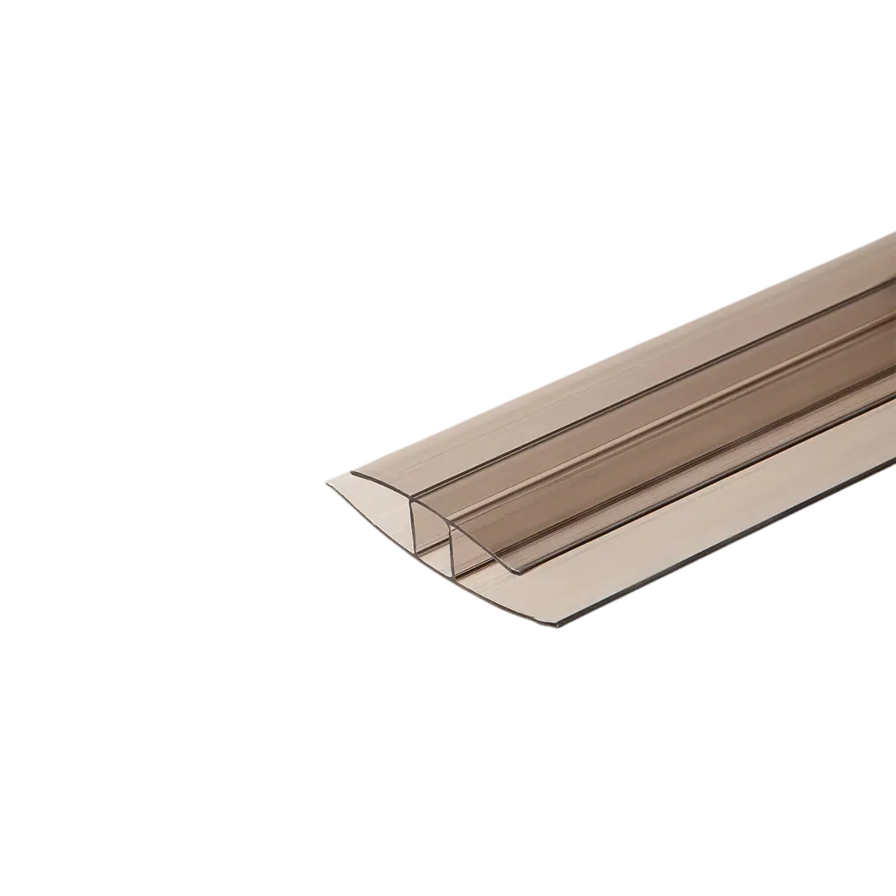 Профиль соединительный для поликарбоната Колибри 10 мм 3 м бронзовый Santreyd STLM-2013774