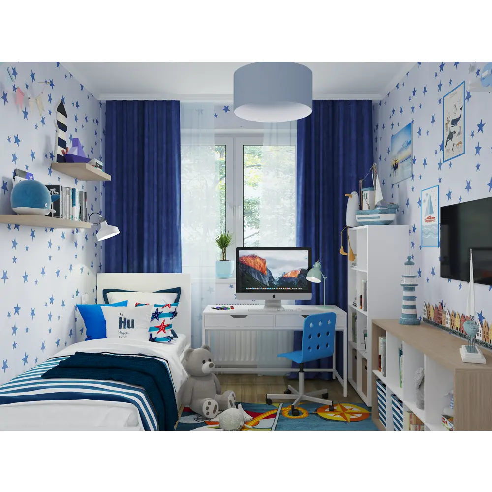 Подушка «Звёзды» 40х40 см SEASONS STLM-2003001 - Вид №3