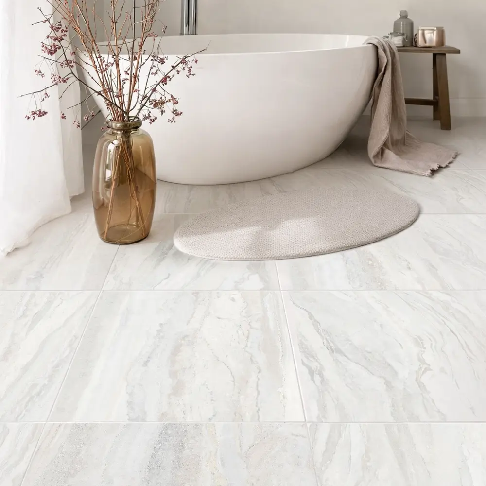 Глазурованный керамогранит Angle White 60x60 см 1.44 м² матовый цвет белый Santreyd Eternal 2026 STLM-2197451