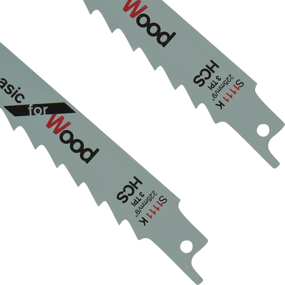 Полотно для сабельной пилы по дереву Bosch S1111K 225 мм, 2 шт BOSCH PROFESSIONAL STLM-2177018 - Вид №2