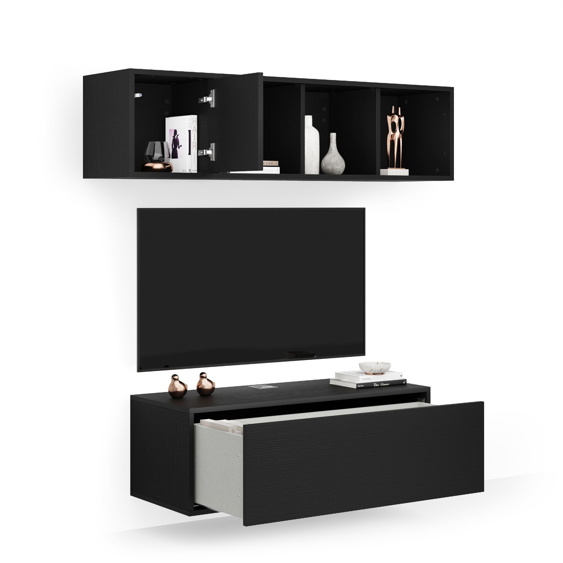 Модульная оборудованная стена установленная стеной в меламинированном Mobili Fiver IACOPO ARCH-00070420 - Вид №29