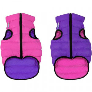 ПР0038403 Куртка для собак двухсторонняя размер М 45см розово-фиолетовая AiryVest