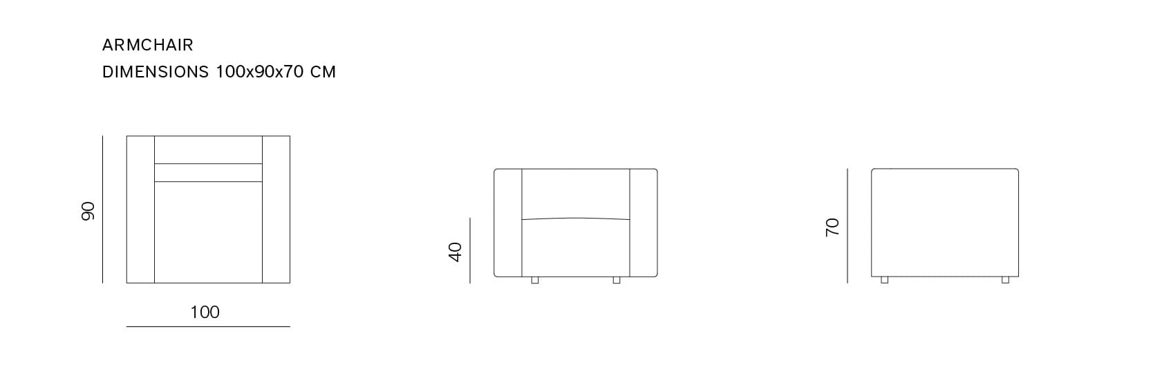 Кресло с подлокотниками prostoria ARCH-00121621 - Вид №3