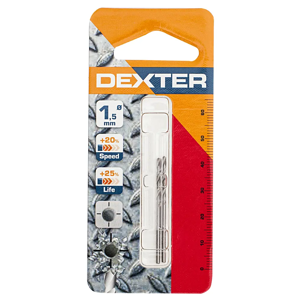 Сверло по металлу HSS-G 1.5х40 мм Dexter SM243 STLM-2204090 - Вид №4