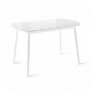 Обеденный стол раздвижной прямоугольный белый Leset "Мидел" IMPEX  00-3967211 Белый