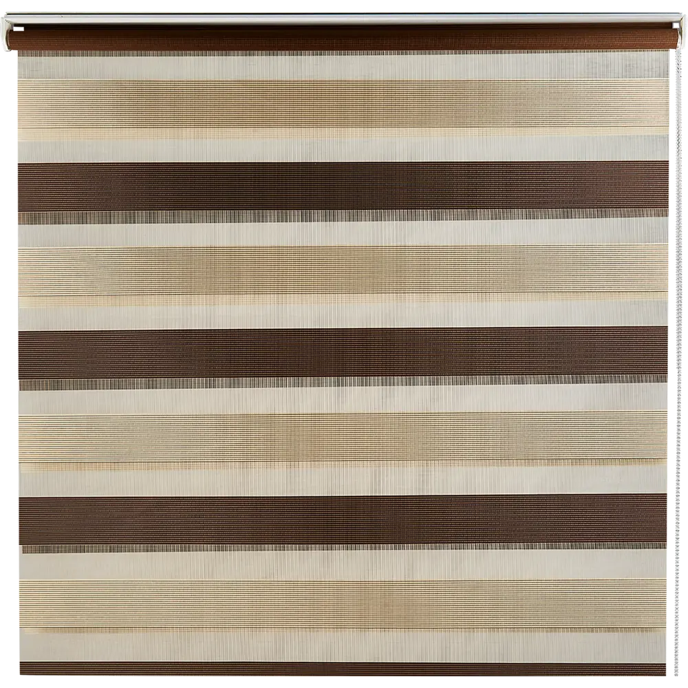 Штора рулонная день-ночь Порто 55x160 см коричневая MIAMOZA STLM-2188987 - Вид №1