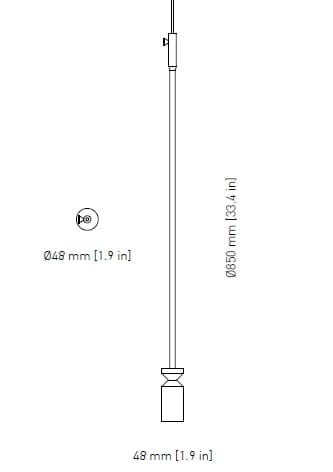 Порошковое покрытие стальной подвесной светильник +kouple STICK ARCH-00113888 - Вид №9