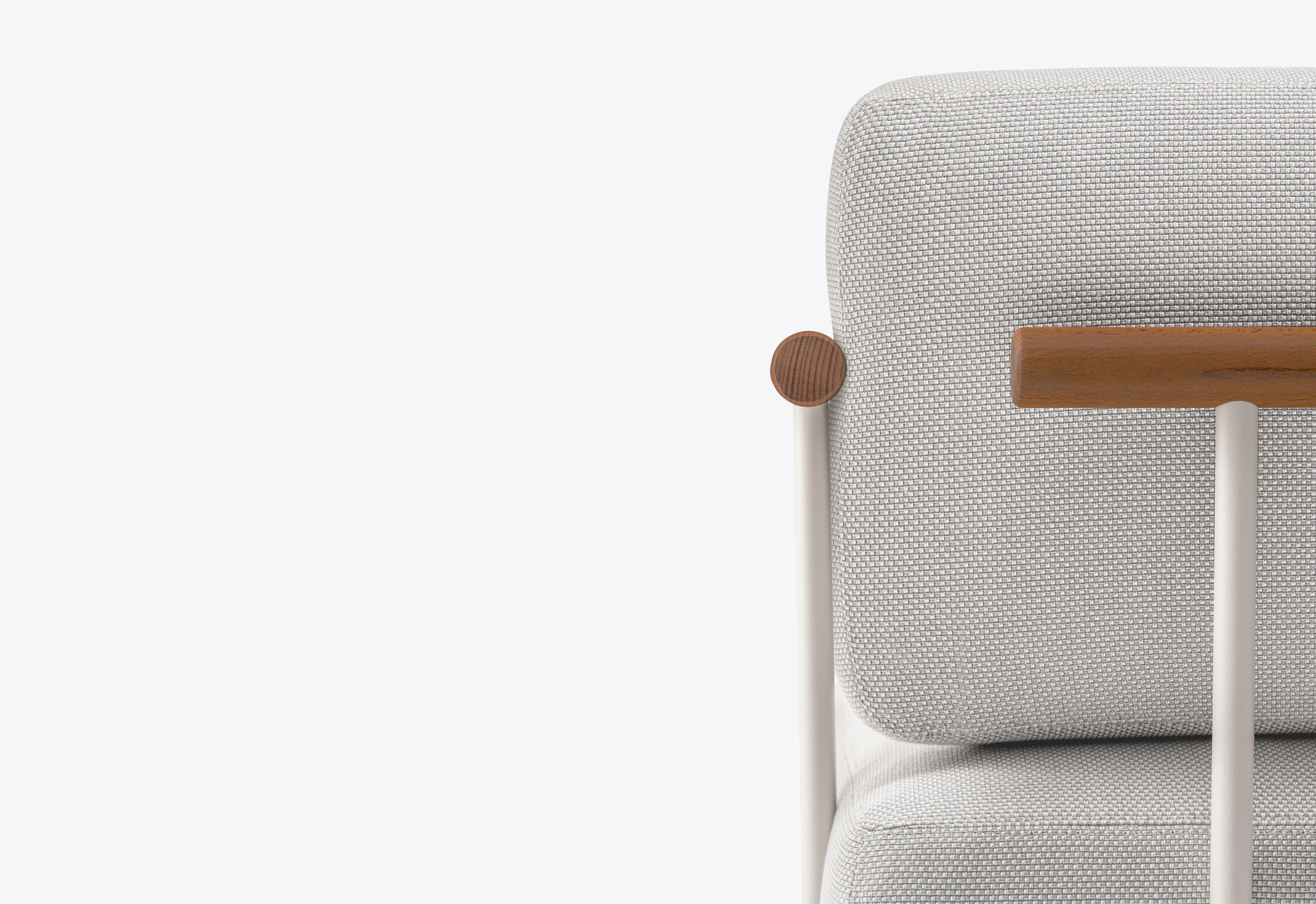 Ткань сад диван с полуостровом Pedrali Arki-Sofa ARCH-00003020 - Вид №1