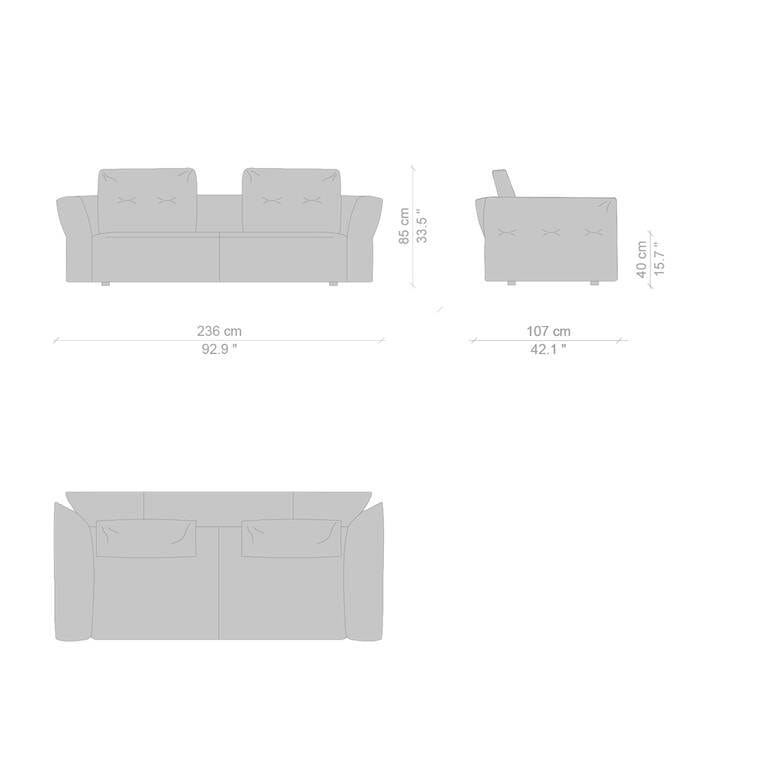 Съемный диван из ткани CASSINA Sengu ARCH-00093815 - Вид №17