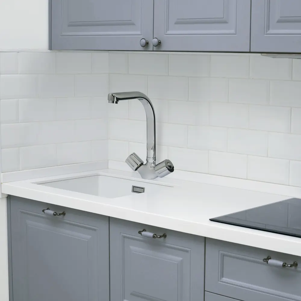 Смеситель для кухни Cascada Lerida CAS-2110 с высоким изливом цвет хром STLM-2000663 - Вид №4