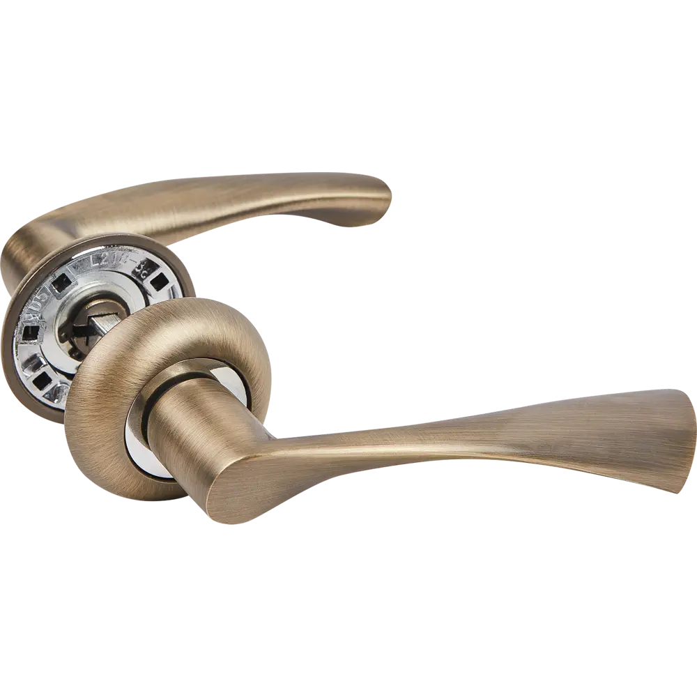 Дверные ручки Edson EDS-A123-01 без запирания ЦАМ гальваническое покрытие цвет бронза STLM-2188046