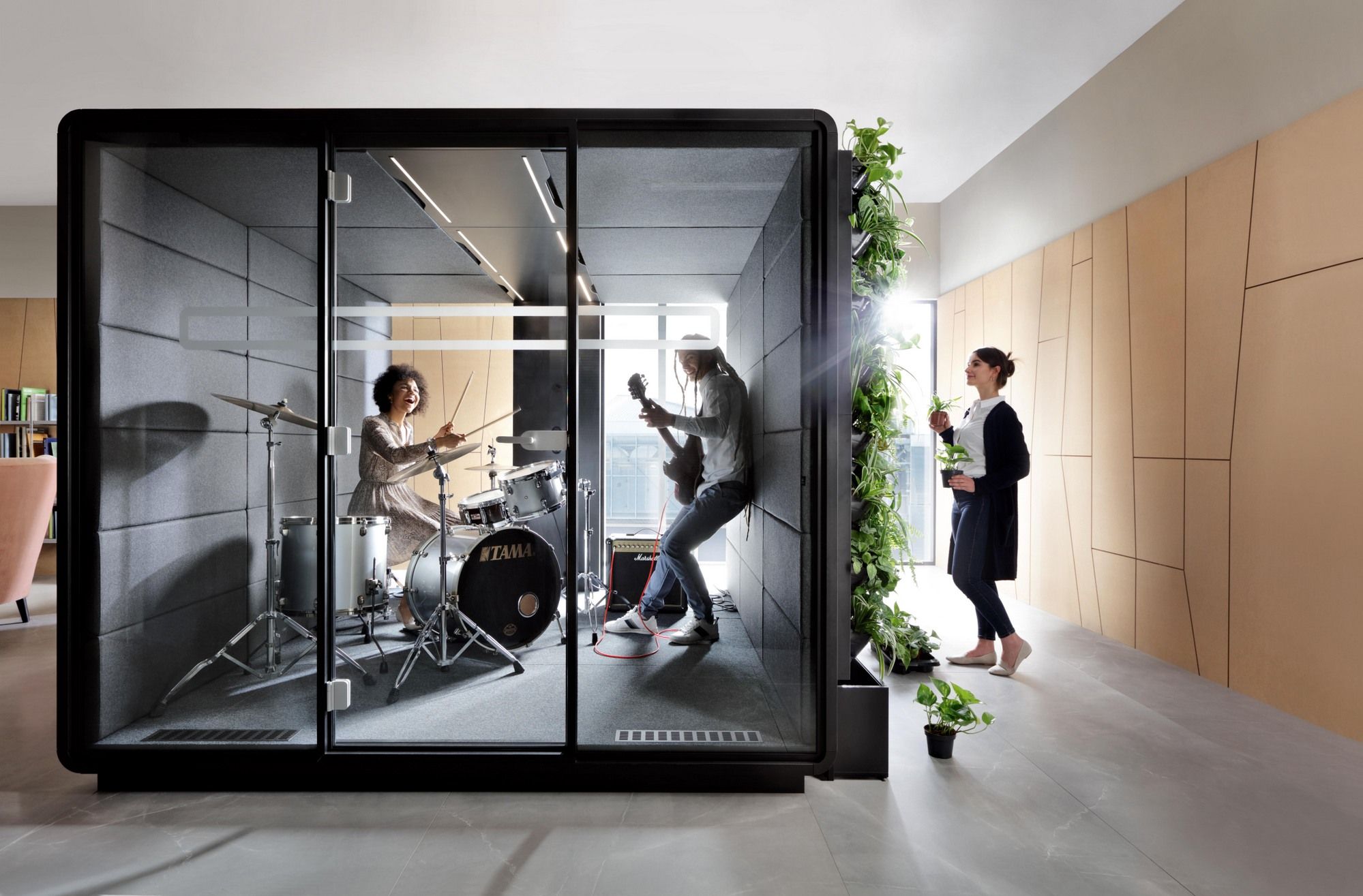 Многосторонняя акустическая офисная кабина со встроенным освещением Mikomax Smart Office Hushoffice ARCH-00059090 - Вид №6