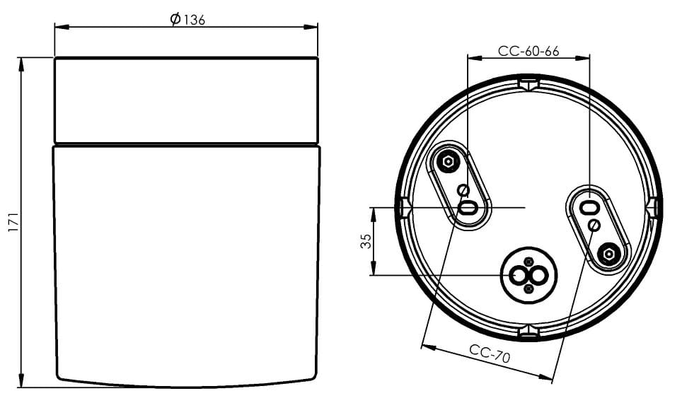 Настенный светильник / потолочный светильник из стекла и фарфора Ifö Electric Opus ARCH-00042422 - Вид №3