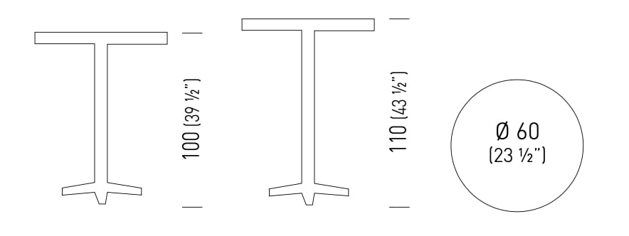 Круглый стол из керамогранита GABER ARKET PORCELAIN ROUND ARCH-00045369 - Вид №5