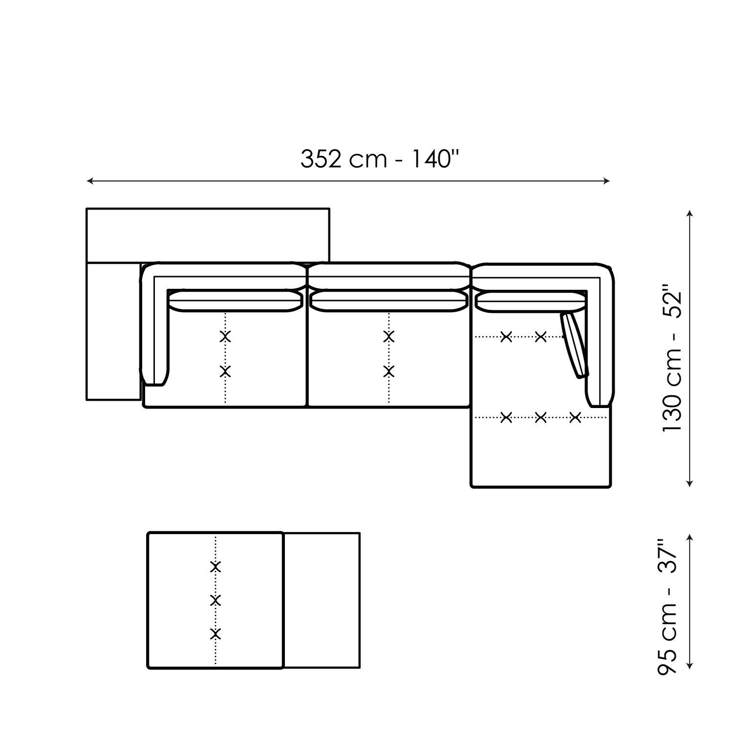 Ткань диван BONALDO ALIANTE ARCH-00100553 - Вид №10