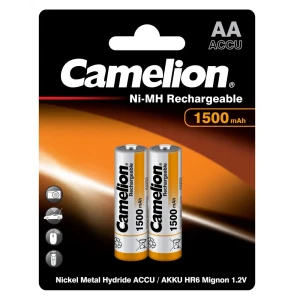 93740466 Аккумуляторная батарейка Camelion Rechargeable AA (HR6) Ni-Mh 1500 мАч 2 шт. STLM-1451113