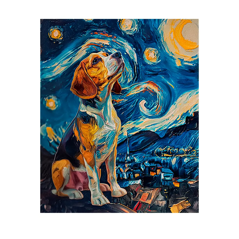 Картина на холсте Ночь бигля 40x50 см 89425248 STLM-2098166 Santreyd 