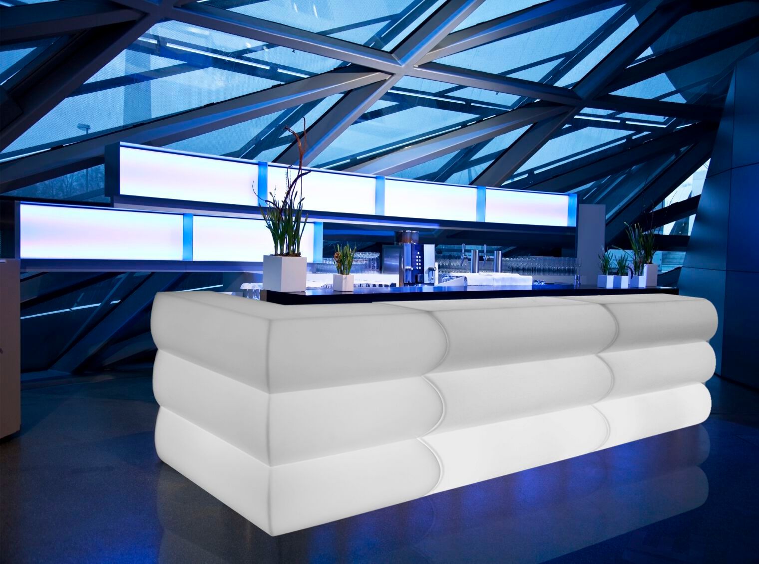 Барная стойка с подсветкой из полиэтилена Kloris CLIPPER ARCH-00112049 - Вид №1