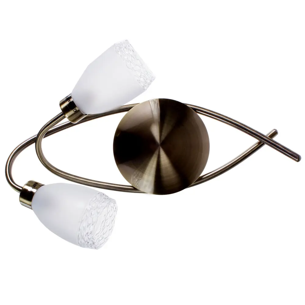 Бра Letra 2xG9x40 Вт, цвет бронза/белый Santreyd STLM-2195243