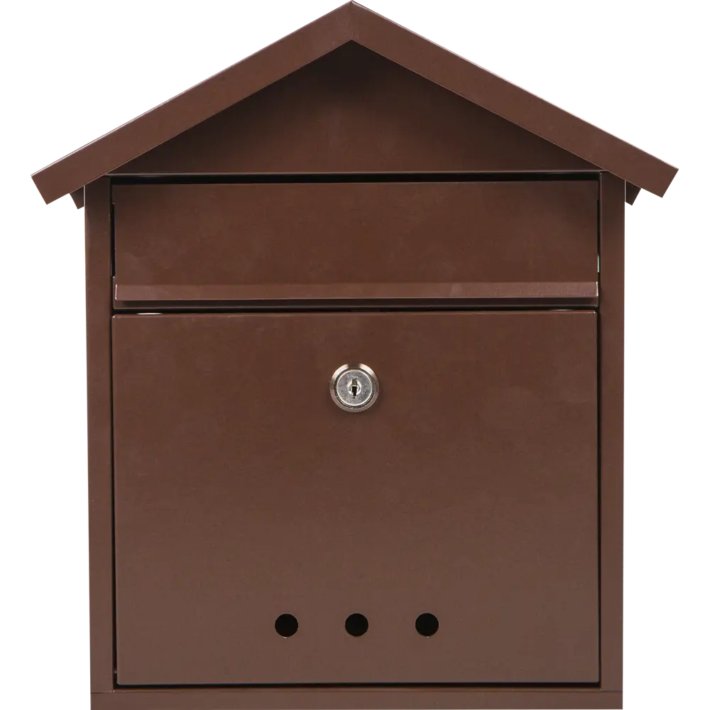 Почтовый ящик «Домик», сталь, цвет коричневый Santreyd STLM-2170827 - Вид №2