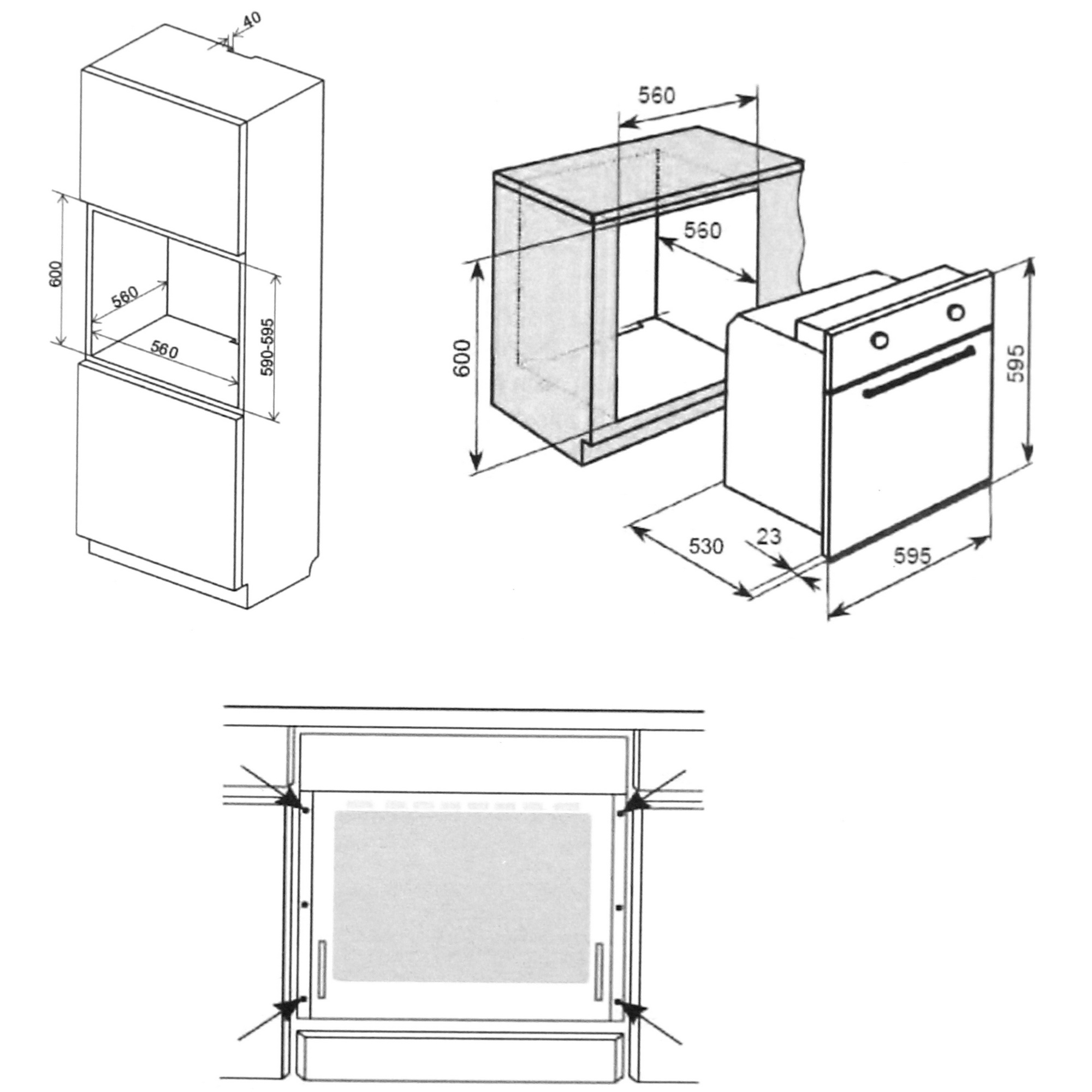 8164381 Электрический духовой шкаф LEX EDM 040 IV Light белый STDN-0079284 - Вид №11