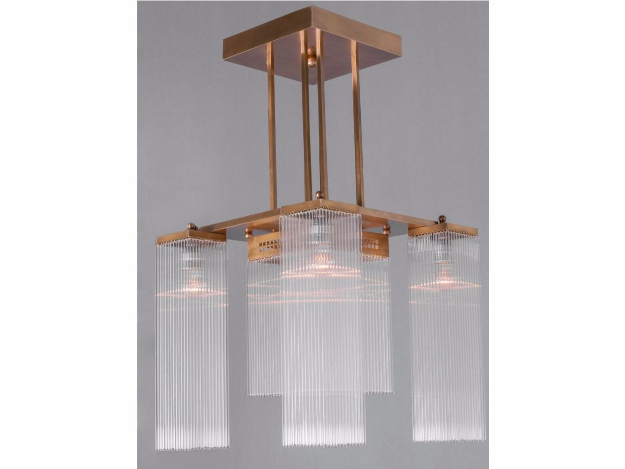 Подвесной светильник ручной работы из латуни Patinas Lighting Hoffmann ARCH-00130461 - Вид №1