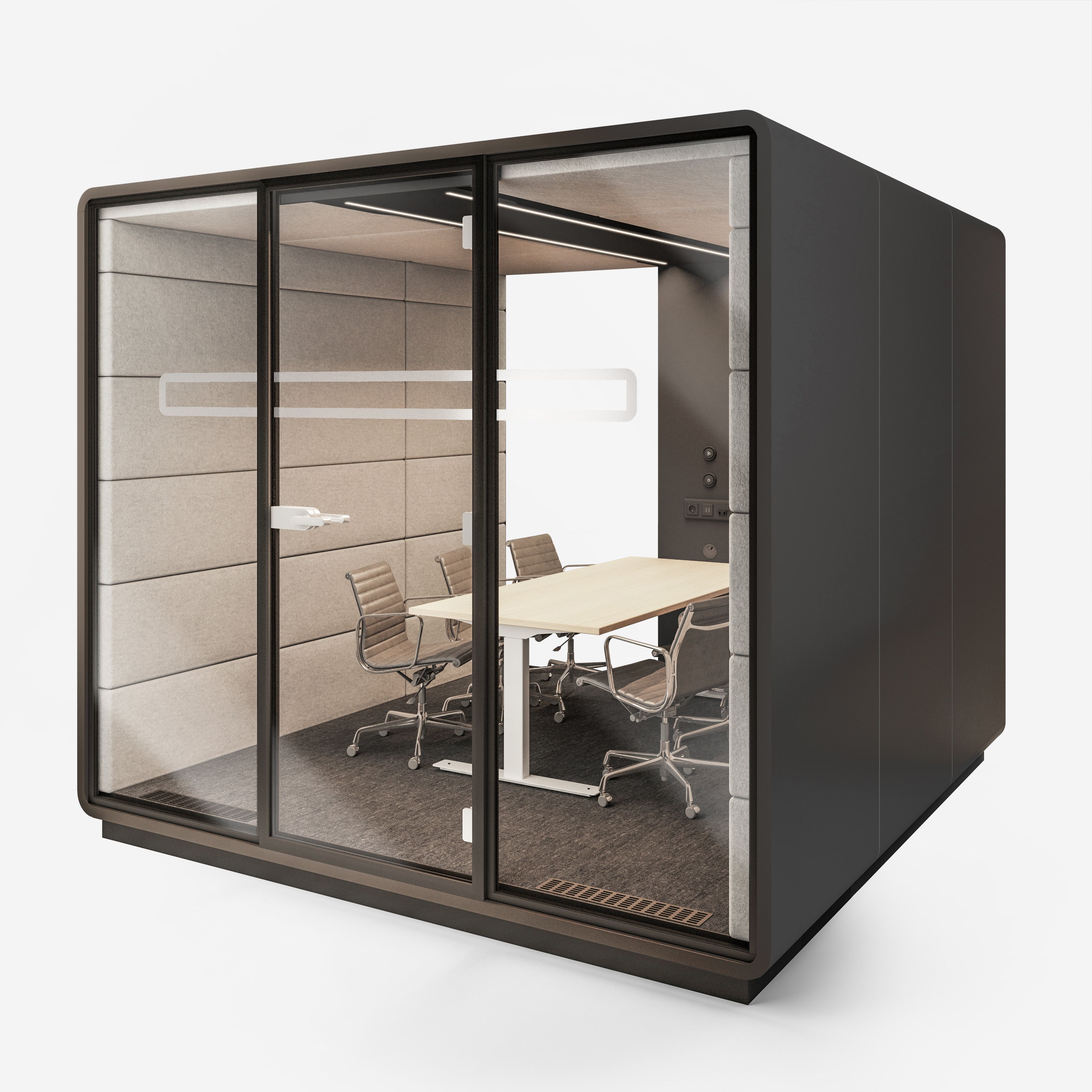 Многосторонняя акустическая офисная кабина со встроенным освещением Mikomax Smart Office Hushoffice ARCH-00059090 - Вид №41