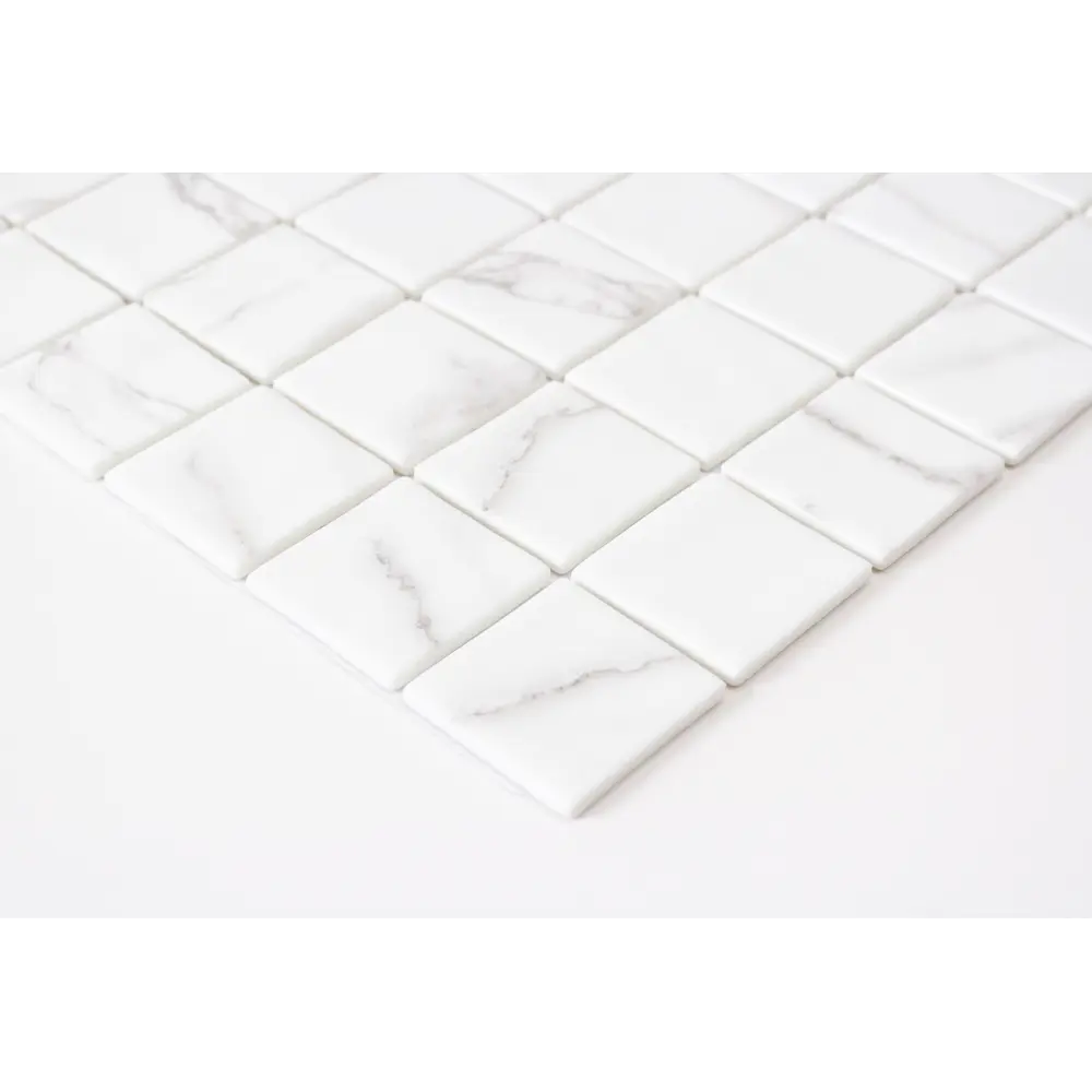 Мозаика Marble Ven White Antislip стекломасса 31.1x5.3 см цвет белый Santreyd Мозаика Onix STLM-2076157 - Вид №3