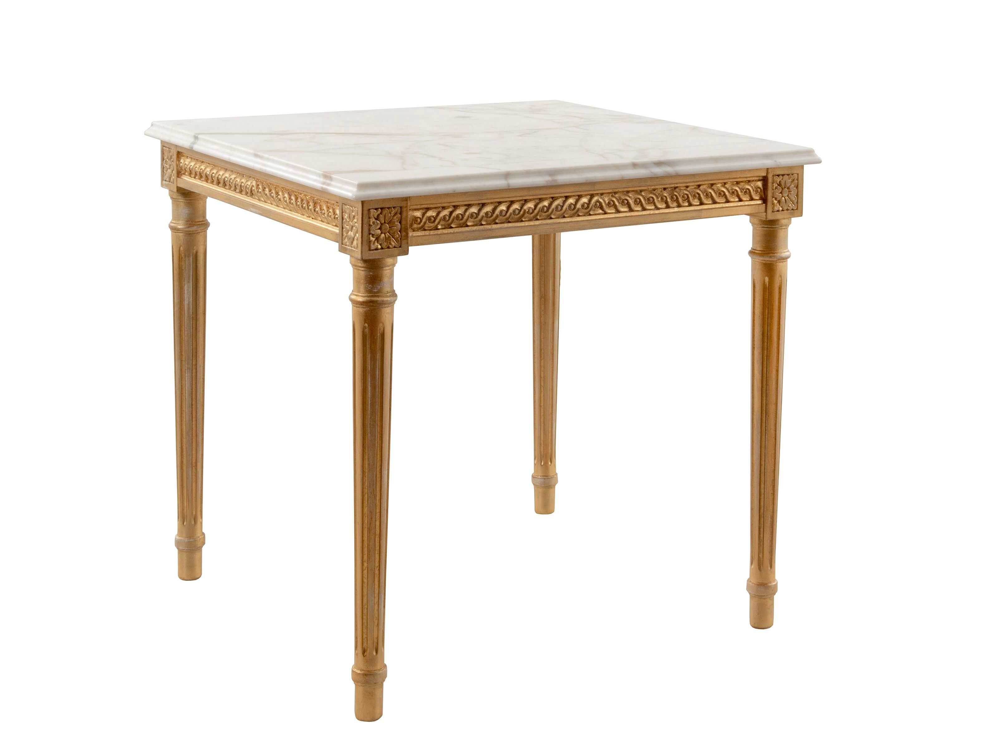 Мраморный квадратный журнальный столик Calacatta Oro Bellotti Ezio Essential Classic ARCH-00114757