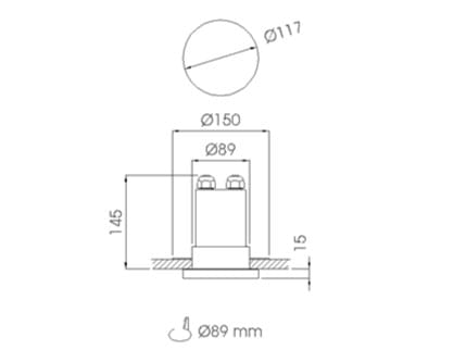 Утопленный светодиодный аварийный свет DAISALUX Lens ARCH-00027457 - Вид №5