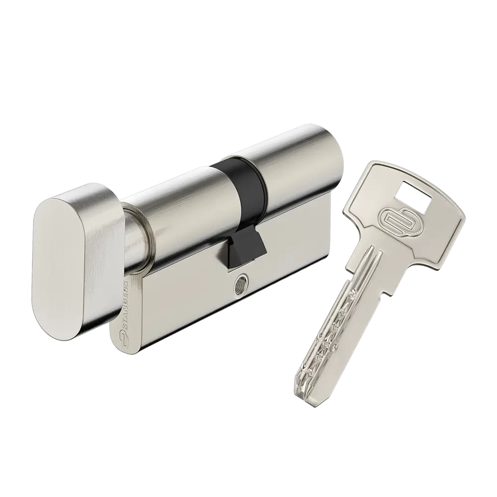 Цилиндр Standers TTAL1-3535NBCR с механизмом ключ-вертушка 82625325 STLM-0032196 - Вид №1