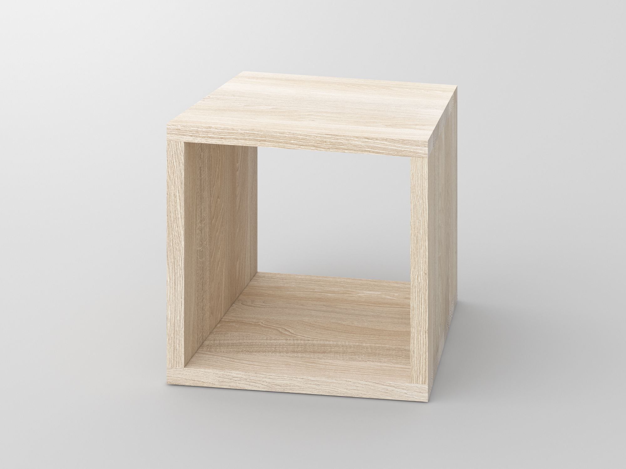 Низкий квадратный журнальный столик из массива дерева с журнальной стойкой Vitamin Design Mena ARCH-00067159 - Вид №1