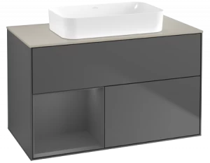 Villeroy&Boch Тумба под раковину Прямоугольная версия F653GKGK Finion Anthracite Matt Lacquer