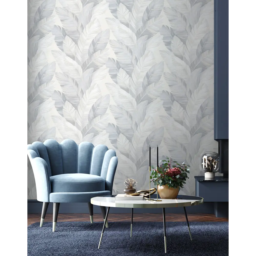 WallSecret Cabaret - Флизелиновые обои молочные с цветочным орнаментом 85559229 STLM-0063805 - Вид №3