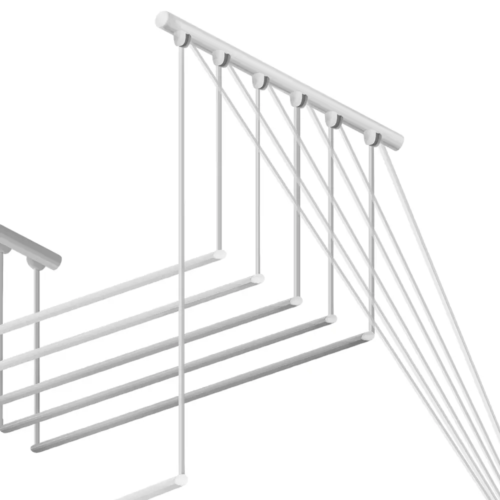 Сушилка для белья настенная «Лиана-5» 2.2 м Santreyd STLM-2196491 - Вид №1
