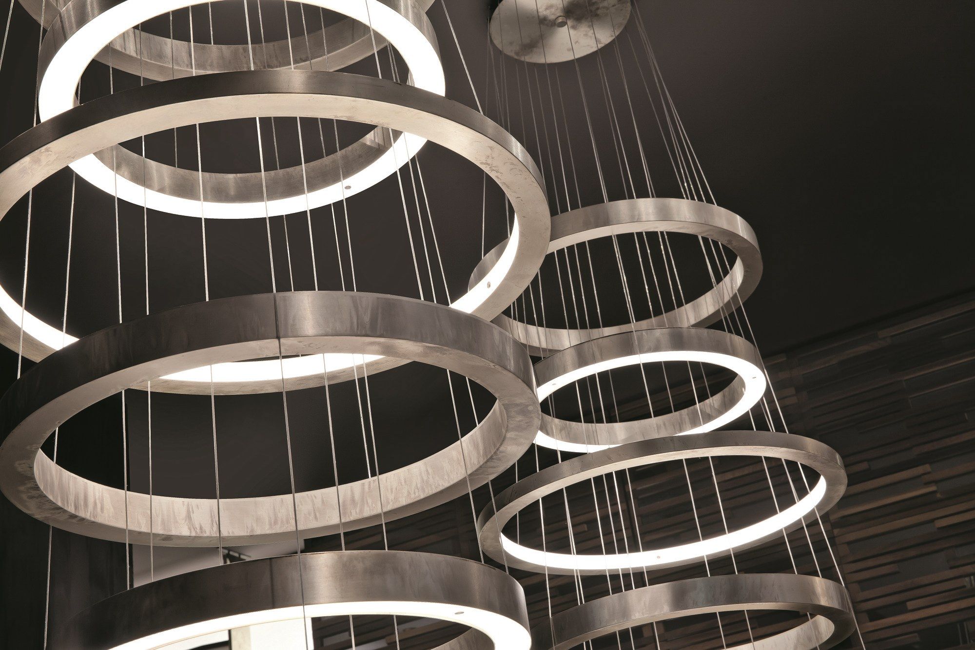 Латунь затемнения светодиодный подвесной светильник Henge Light Rings ARCH-00092192 - Вид №6