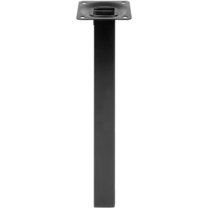 Ножка для мебели квадратная 300 мм сталь цвет черная