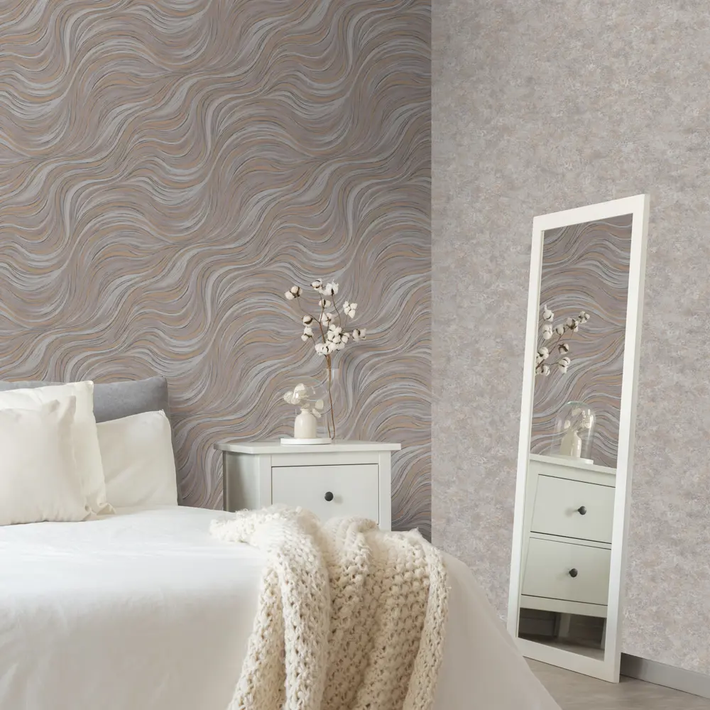 Обои флизелиновые Ornamy Norder темно-серые 1.06 м OR8028-23 STLM-2055763 - Вид №3