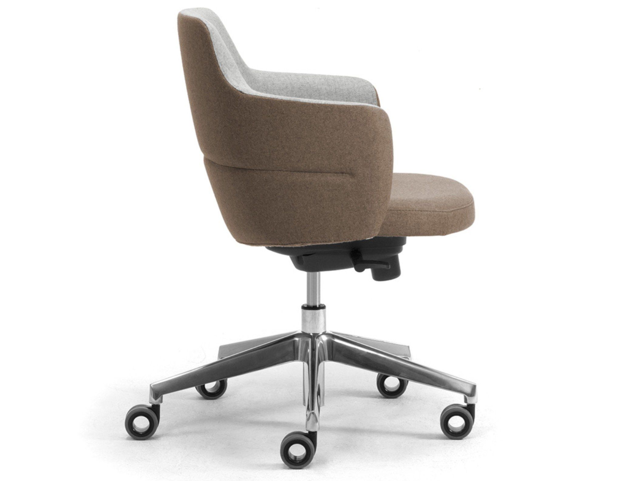 Шерстяное регулируемое по высоте офисное кресло с подлокотниками Leyform ARCH-00138514 - Вид №1
